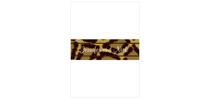 Photo Strip Wedding Belly Bands