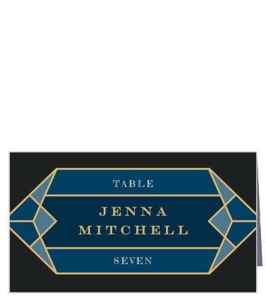 Guide your guests to their seats with our resplendent Gem Prism Place Cards.