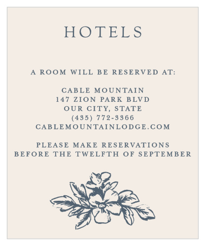 Soft Morning Accommodation Cards