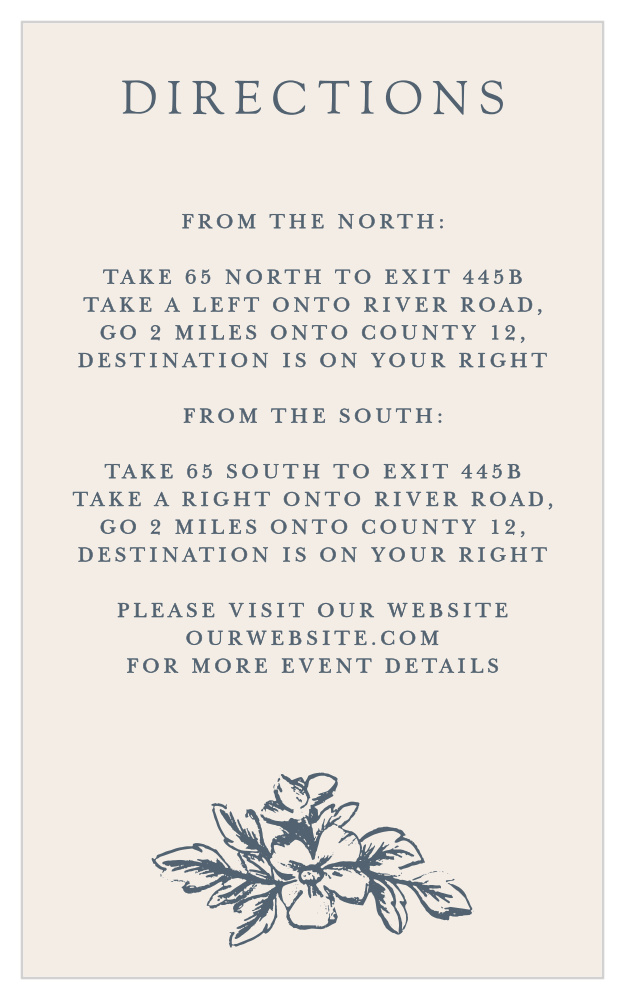 Soft Morning Direction Cards