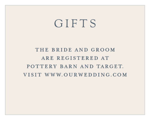 Soft Morning Registry Cards