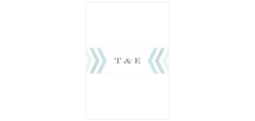 Chevron Arrow Wedding Belly Bands