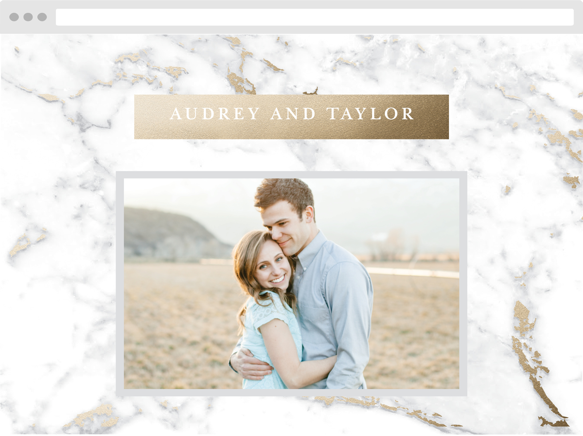Cool Marble Wedding Website