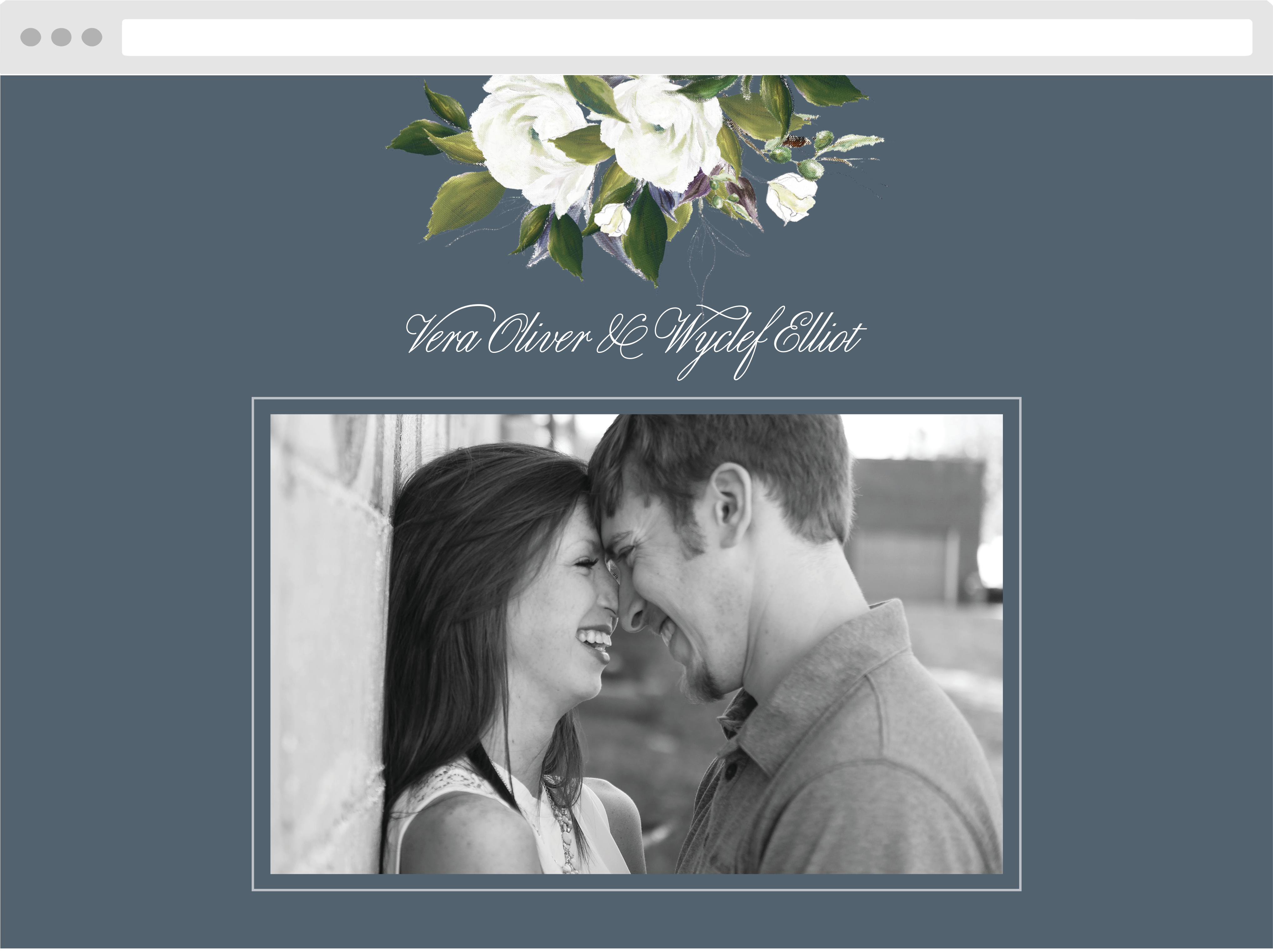 Elegant Aristocrat Wedding Website