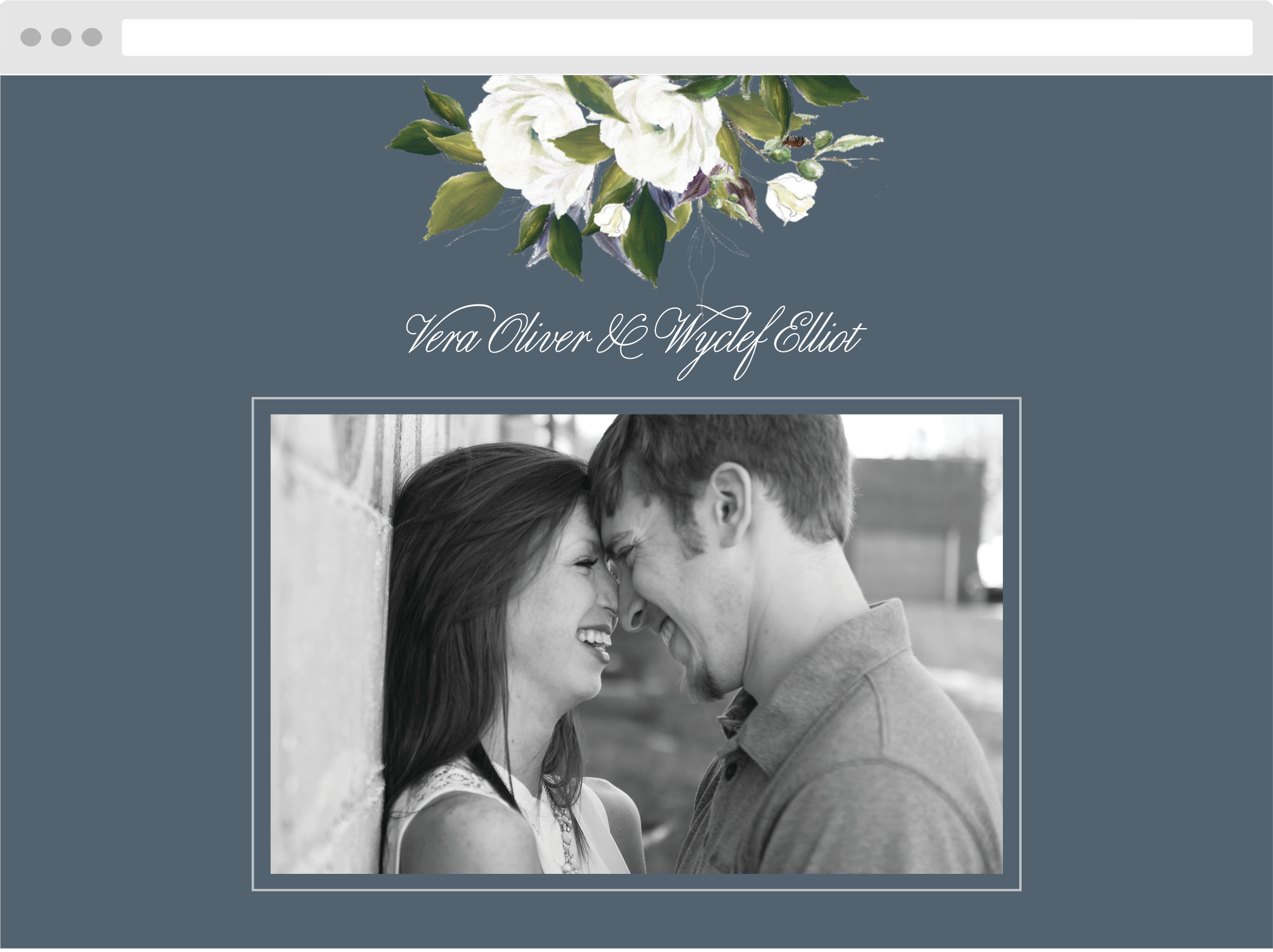 Elegant Aristocrat Wedding Website