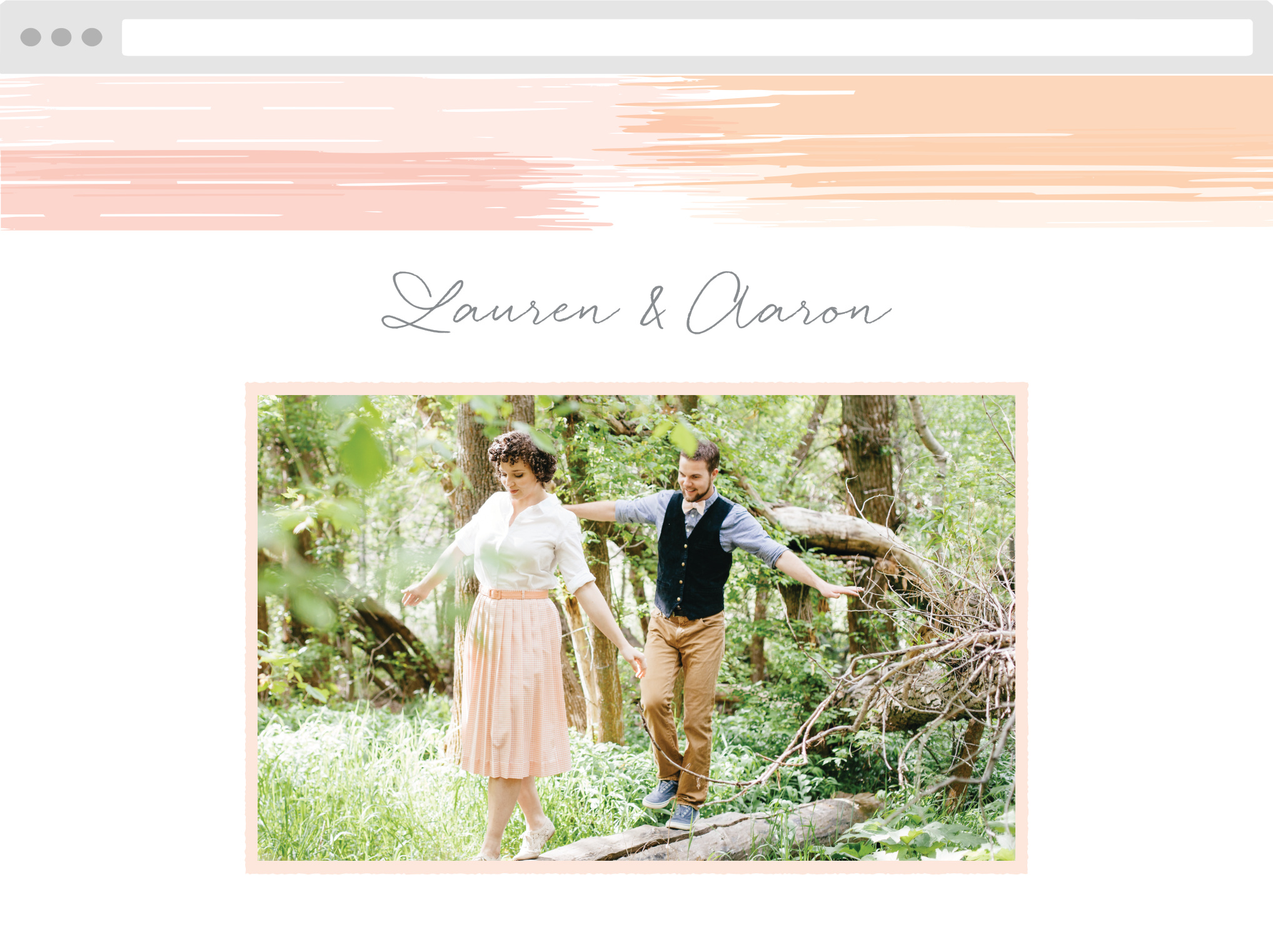 Artful Gallery Wedding Website