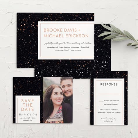 Painted Book Wedding Invitations