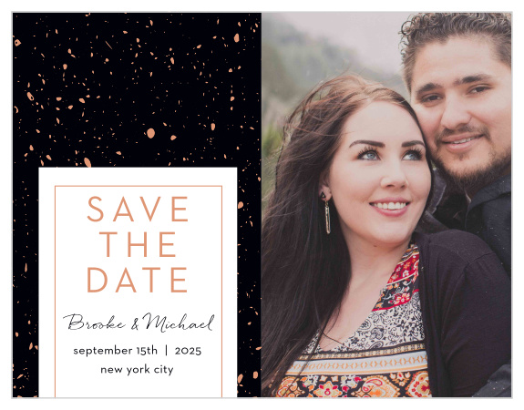 Guarantee that your guests mark their calendars well in advance with gorgeous Painted Book Save-the-Date Cards.