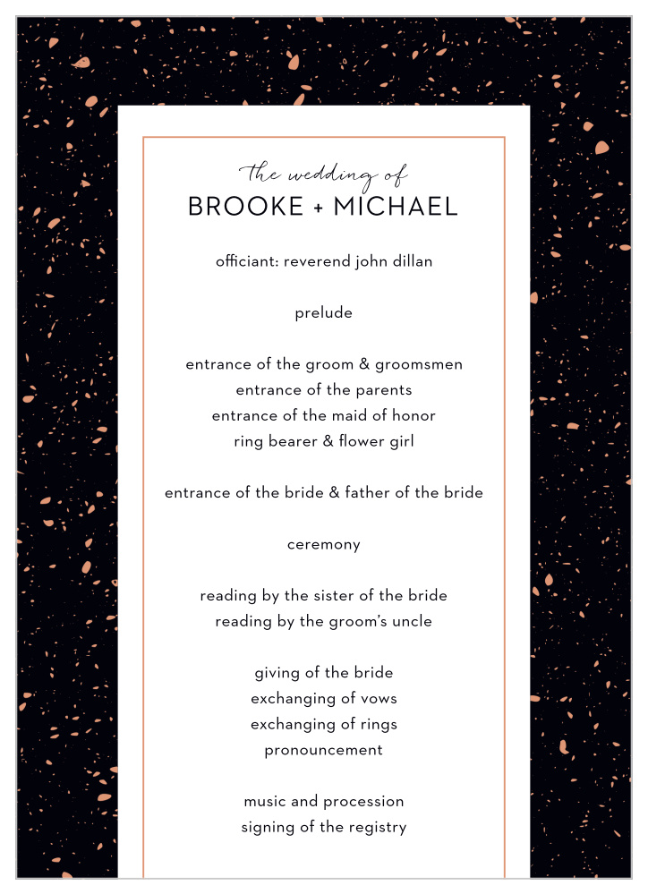 Painted Book Wedding Programs