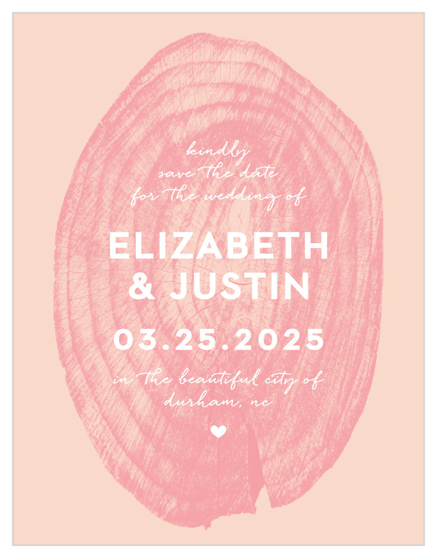Wooden Love Save the Date Magnets