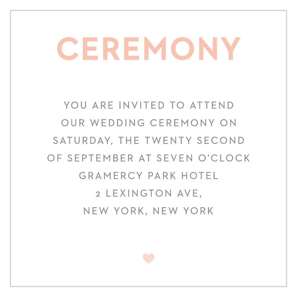 Wooden Love Ceremony Cards