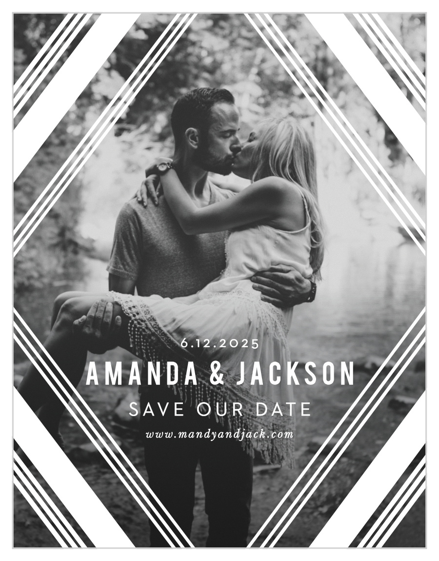 Diamond Reflections Save the Date Magnets