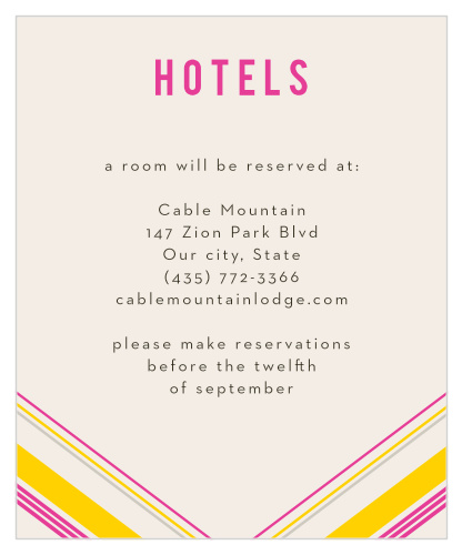 Diamond Reflections Accommodation Cards