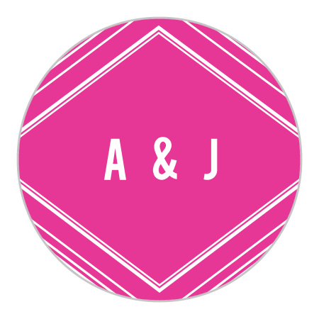 Diamond Reflections Wedding Stickers