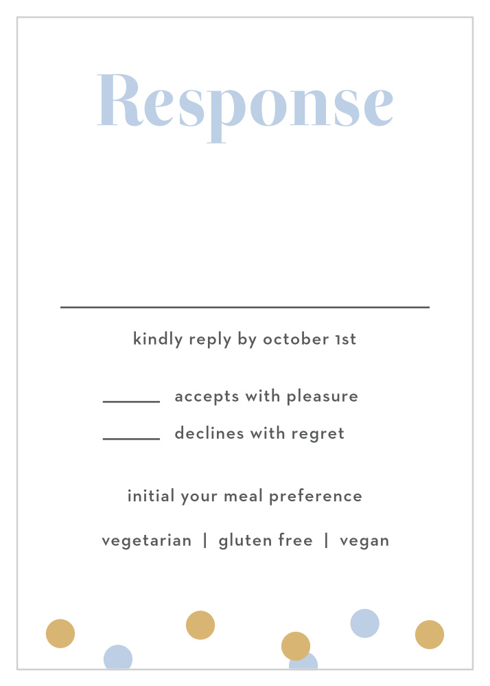 Confetti Overlap Response Cards