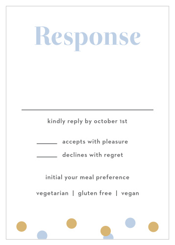Confetti Overlap Response Cards