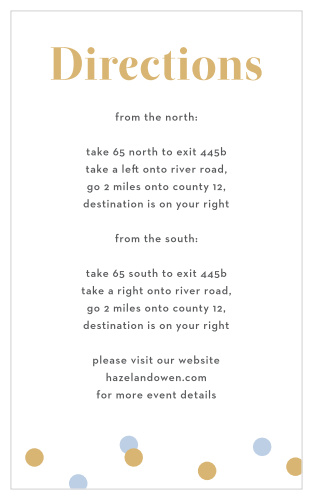 Confetti Overlap Direction Cards