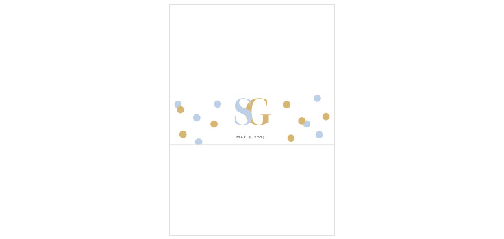 Confetti Overlap Wedding Belly Bands