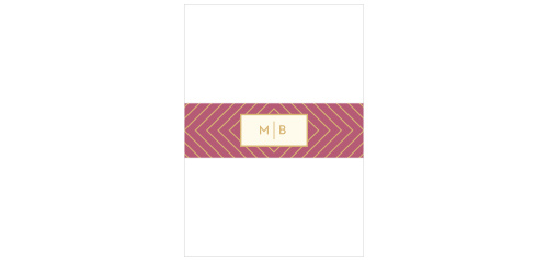 Geometric Perfection Wedding Belly Bands