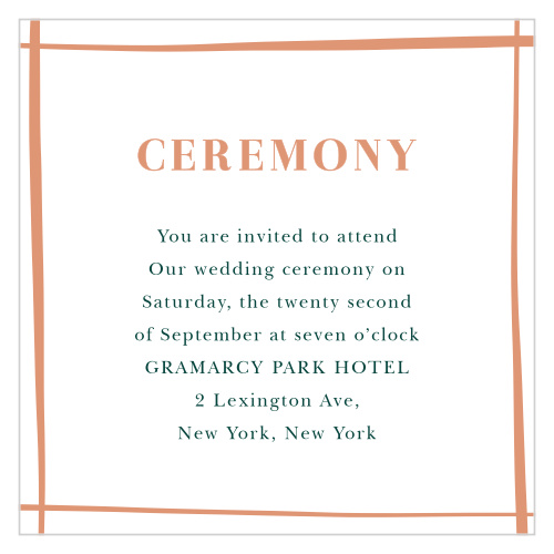 Doodle Border Ceremony Cards