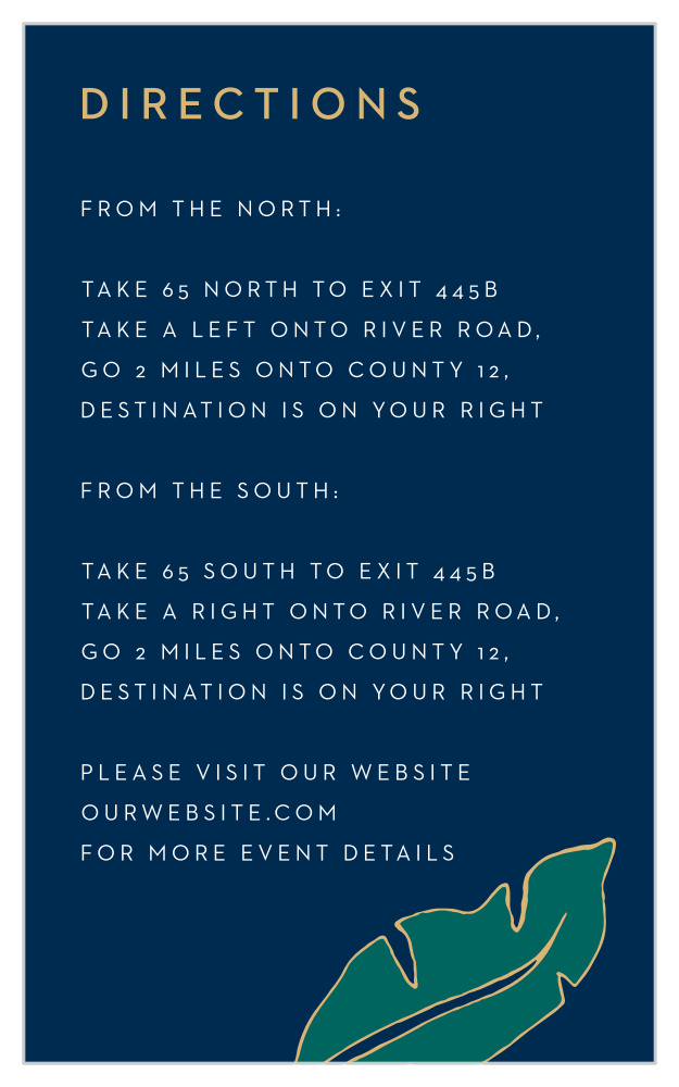 Green Breeze Direction Cards