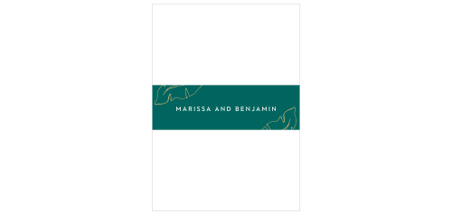 Nothing holds together the details for your elegant beach bash like the Green Breeze Belly Band. 
