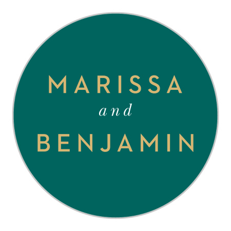 Green Breeze Wedding Stickers