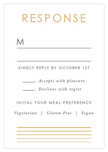 Rippled Quintet Response Cards