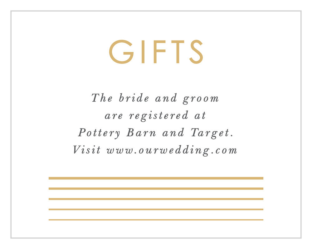 Rippled Quintet Registry Cards