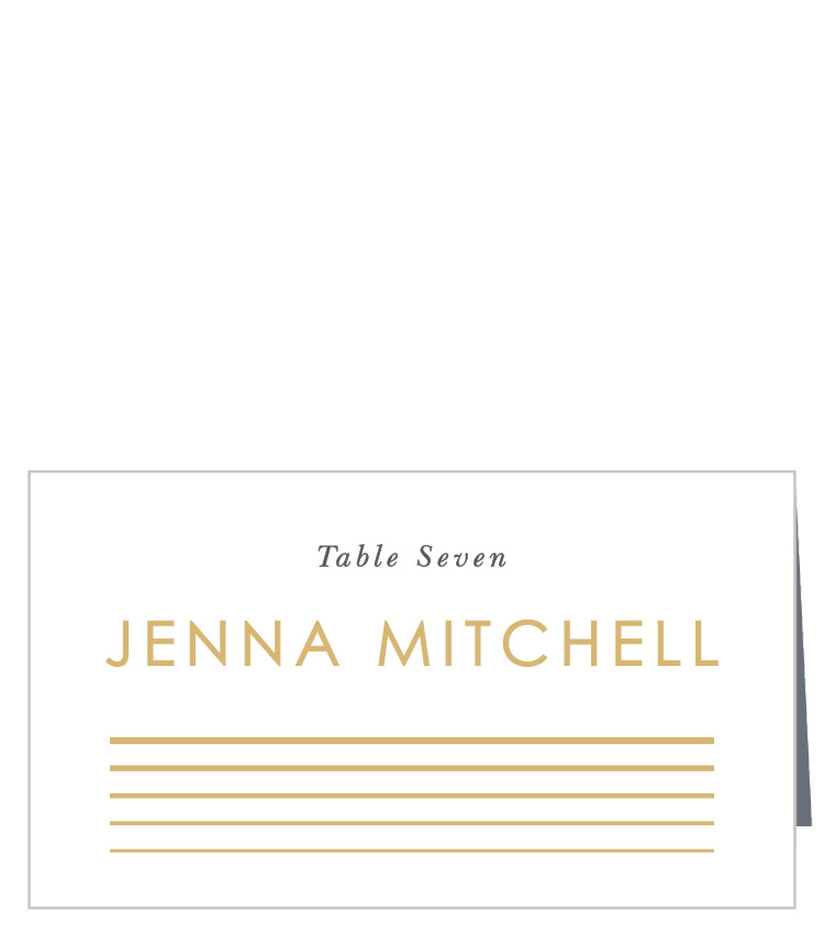 Rippled Quintet Place Cards