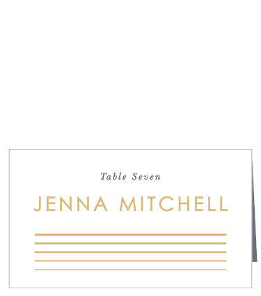 Rippled Quintet Place Cards