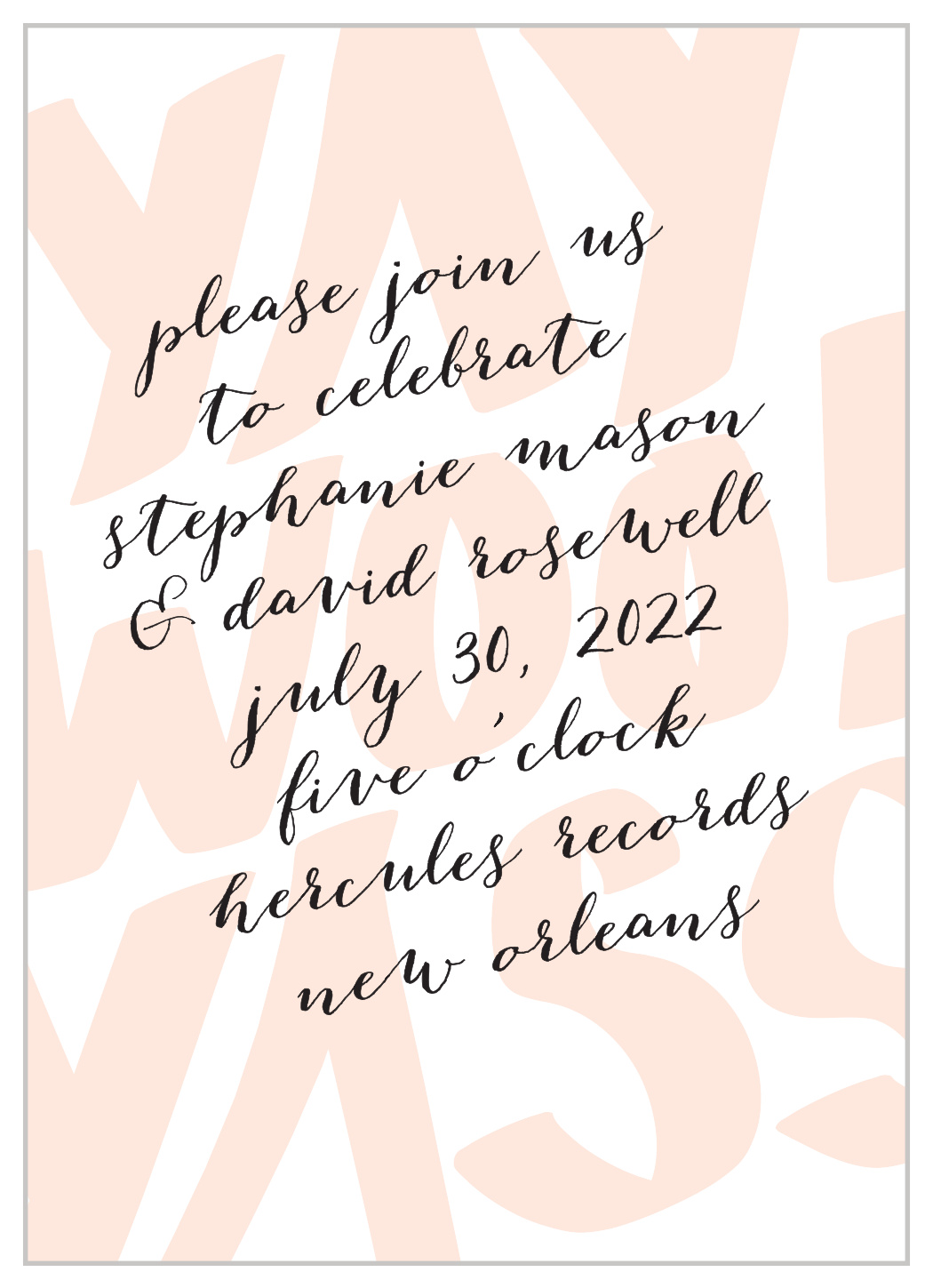 Giddy Graffiti Wedding Invitations
