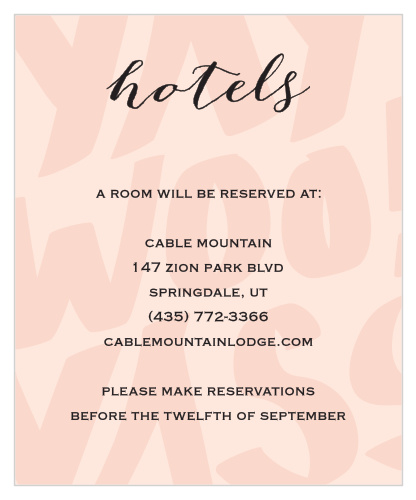Giddy Graffiti Accommodation Cards