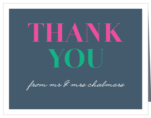 It's On Wedding Thank You Cards
