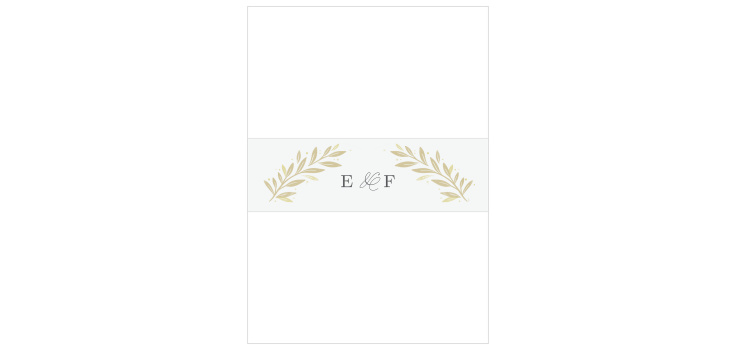 Modern Half Circle Wedding Belly Bands