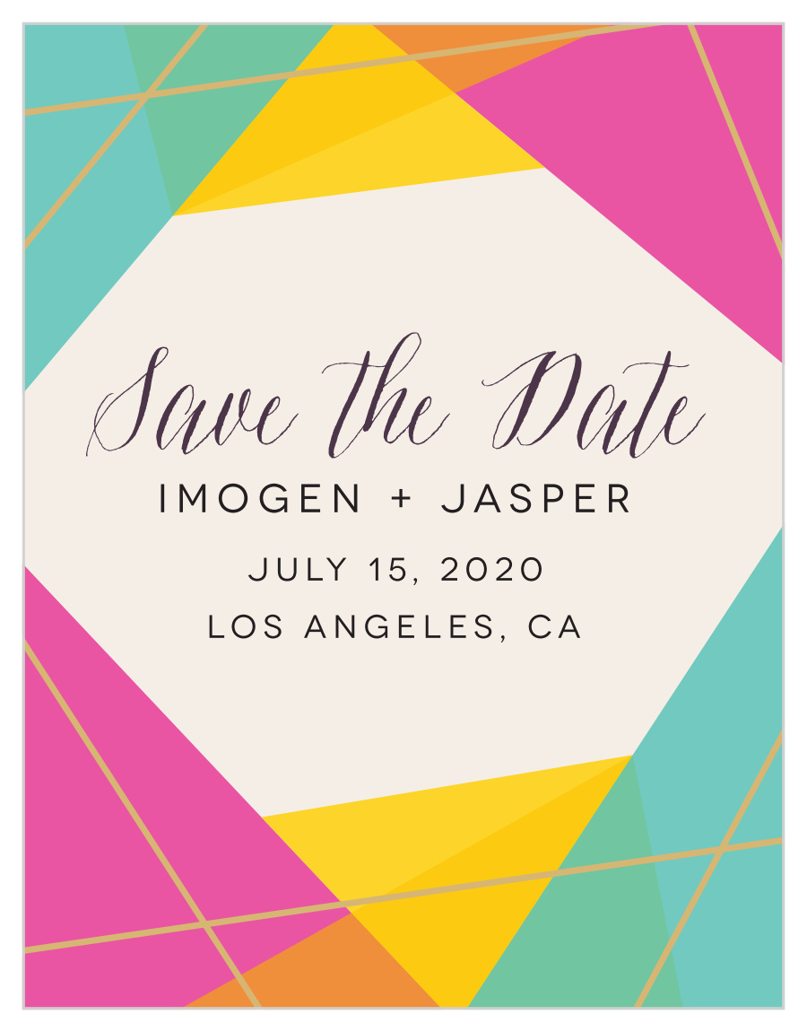 Brilliant Gem Save the Date Magnets