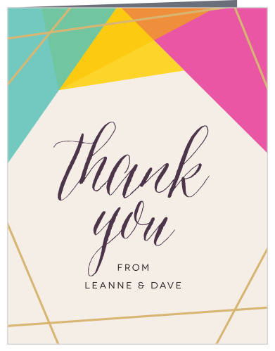 Brilliant Gem Wedding Thank You Cards