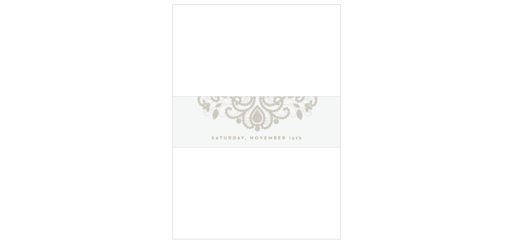 Old Fashioned Charm Wedding Belly Bands