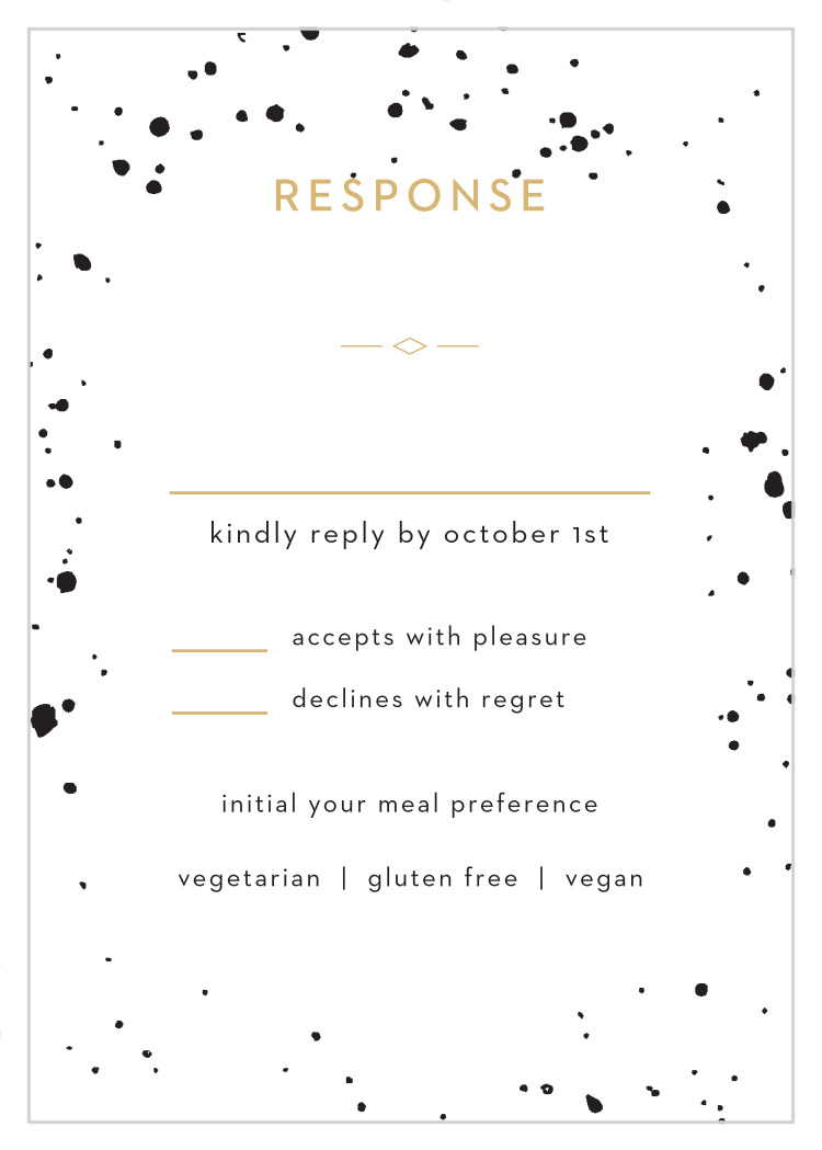 Modern Splatters Response Cards