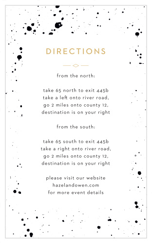 Modern Splatters Direction Cards