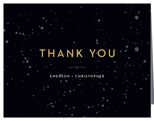 Modern Splatters Wedding Thank You Cards