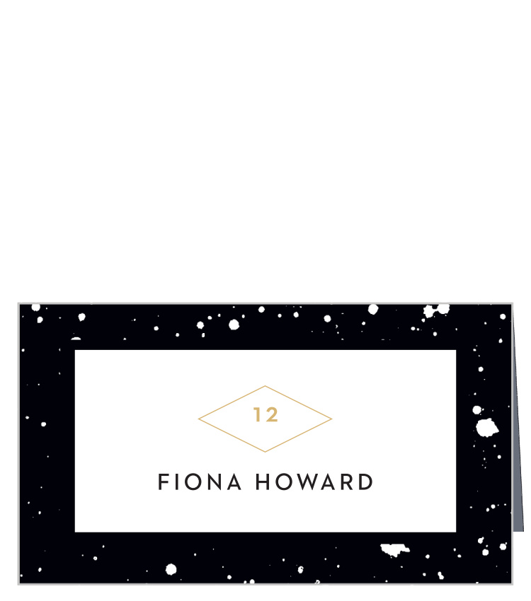 Modern Splatters Place Cards