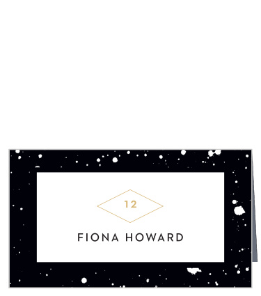 Modern Splatters Place Cards