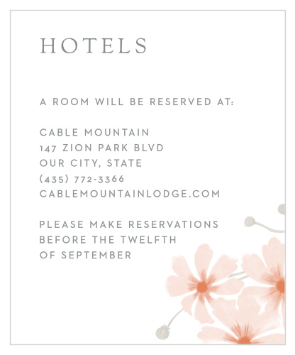 Delicate Blooms Accommodation Cards
