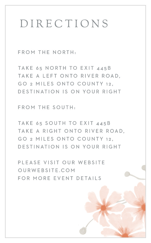Delicate Blooms Direction Cards