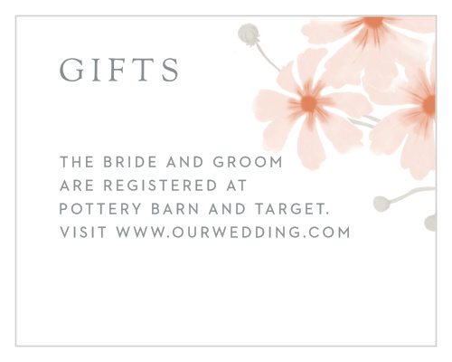 Delicate Blooms Registry Cards