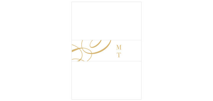 Timeless Swirls Wedding Belly Bands