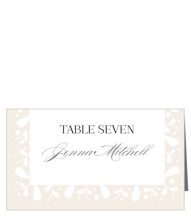 Frosted Leaves Place Cards