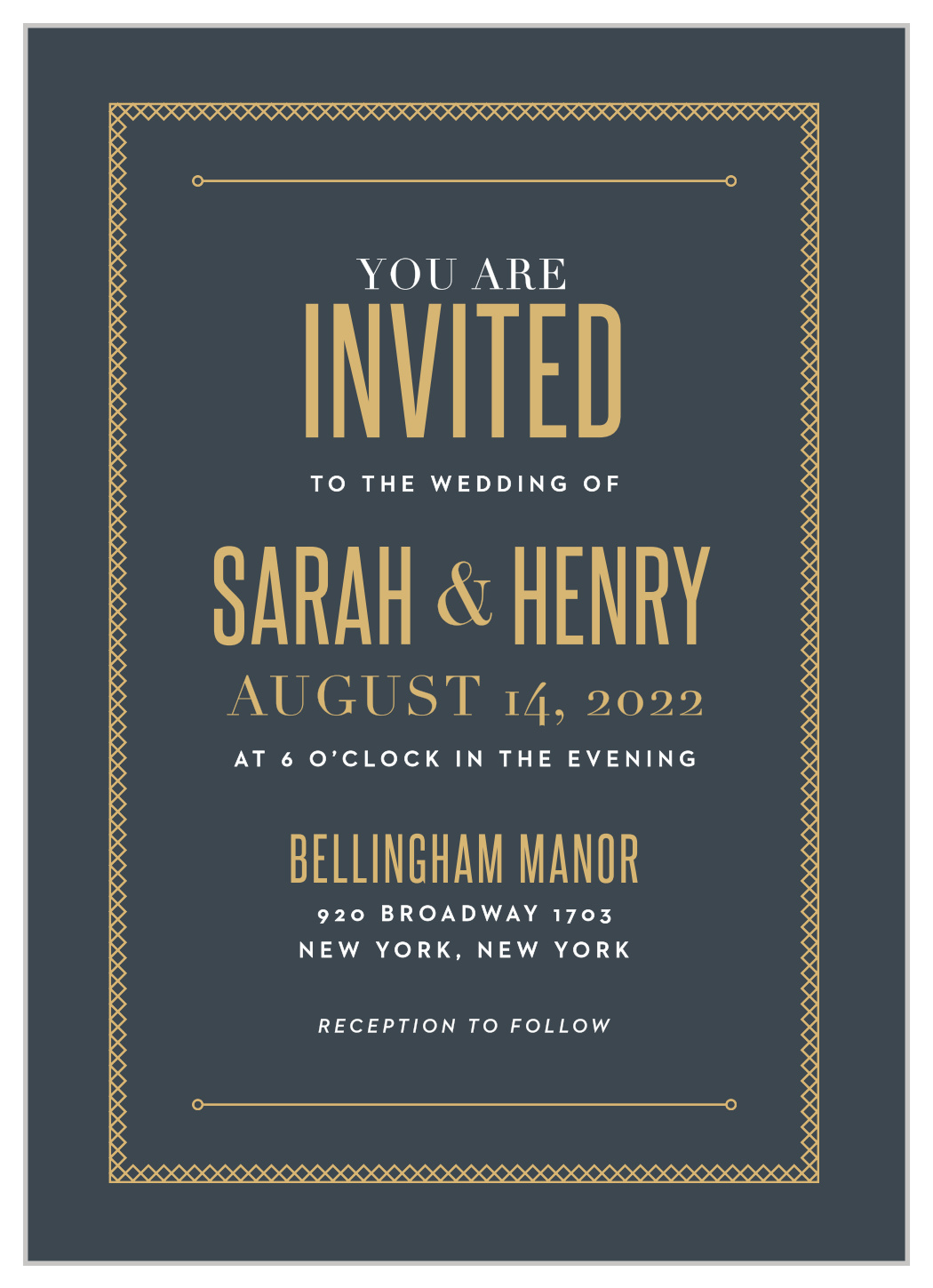 Marvelous Manor Wedding Invitations