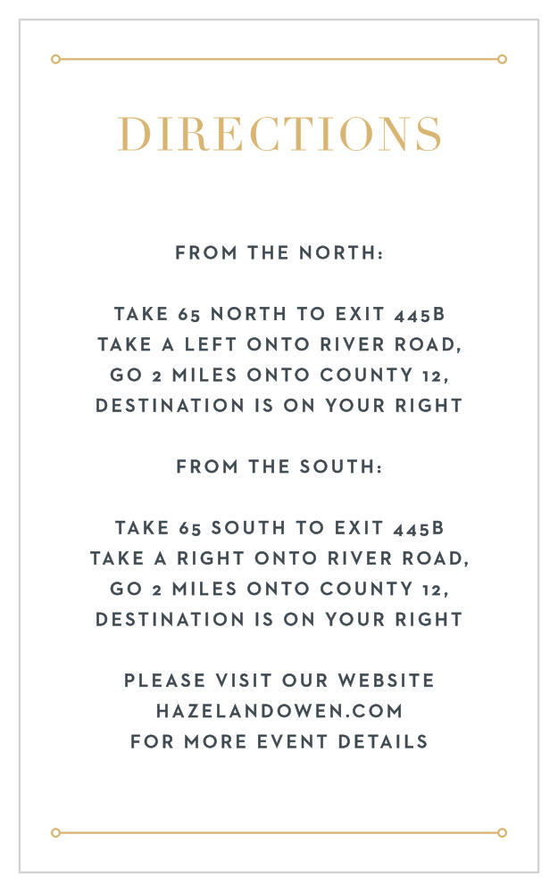 Marvelous Manor Direction Cards